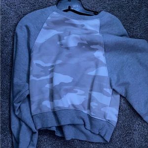 A camo sweatshirt